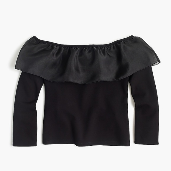 J Crew Ruffle Top - Picture 2 of 3